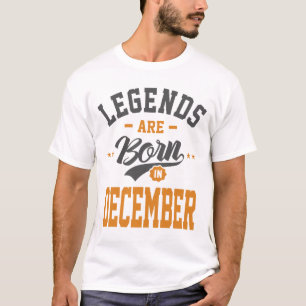 Camiseta Legendas São Nasceres No Aniversário De Dezembro