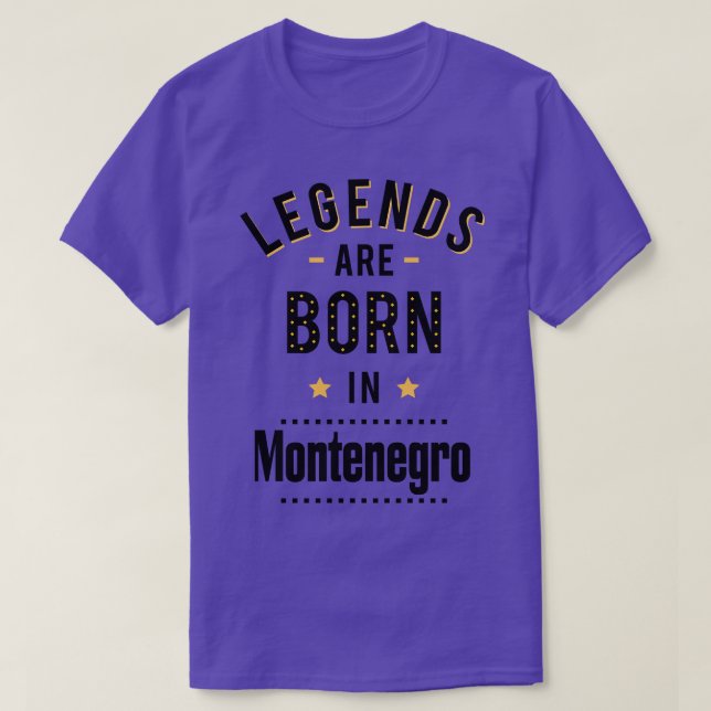 Camiseta Legendas São Nasceres No Montenegro (Frente do Design)