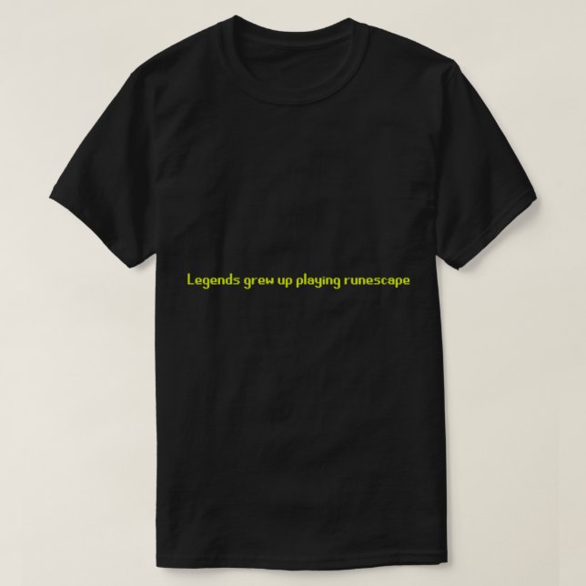 Camiseta Legendas tocam runescape (Frente do Design)