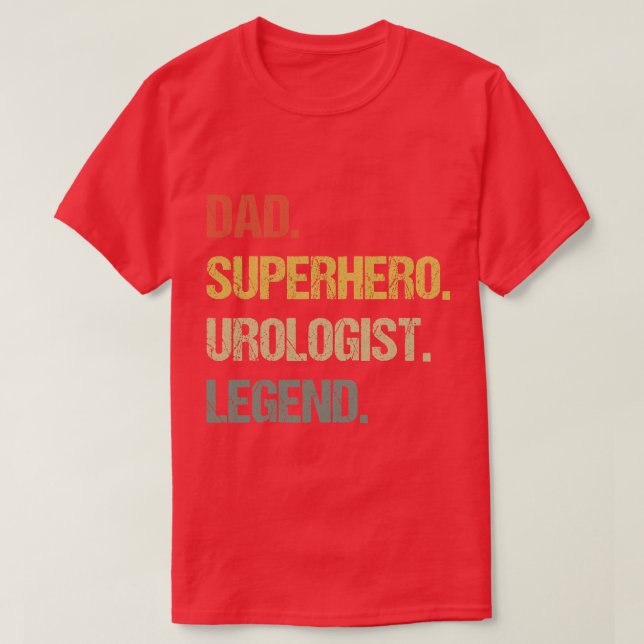 Camiseta legendretro de urologista pai (Frente do Design)