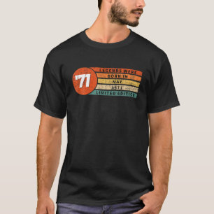 Camiseta Legends Were Born In May 1971 - 50 Years Gift