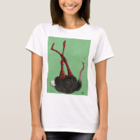 Leggens em tiras de avestruz