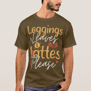 Camiseta Leggings Deixa Latas Por Favor Café Cute Outono