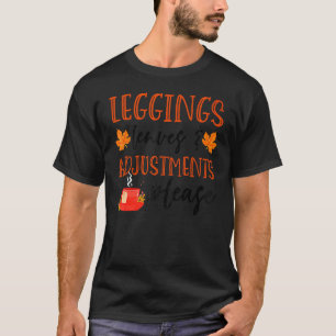 Camiseta Leggings Folhas & Ajustes Por Favor Outono