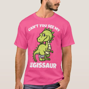 Camiseta Leggisaur Quebrado Danos Nas Pernas Danos Dinossau