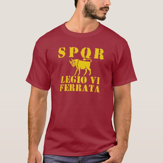 Camiseta Legião Ironclad de 06 Júlio César a 6a - Roma Bull (Frente)