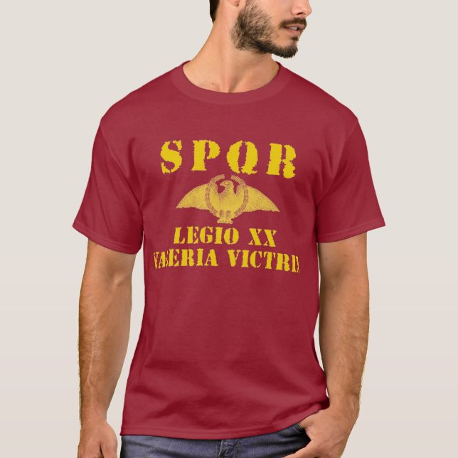 Camiseta Legião valente de 20 Octavian/Augustus 20a - Eagle (Frente)