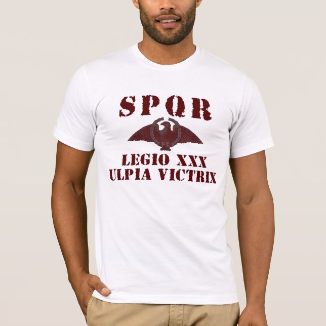 Camiseta Legião vitorioso de 30 Trajan a 30a - Eagle romano (Frente)