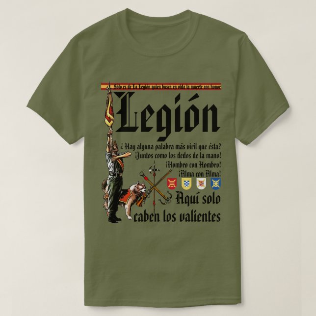 CAMISETA LEGIO ESPANHOLA (Frente do Design)