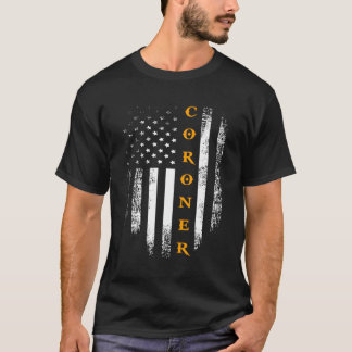 Camiseta Legista Com Bandeira Americana Para Polícia