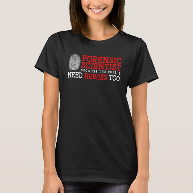 Camiseta Legista forense de criminologia e ciência forense (Frente)