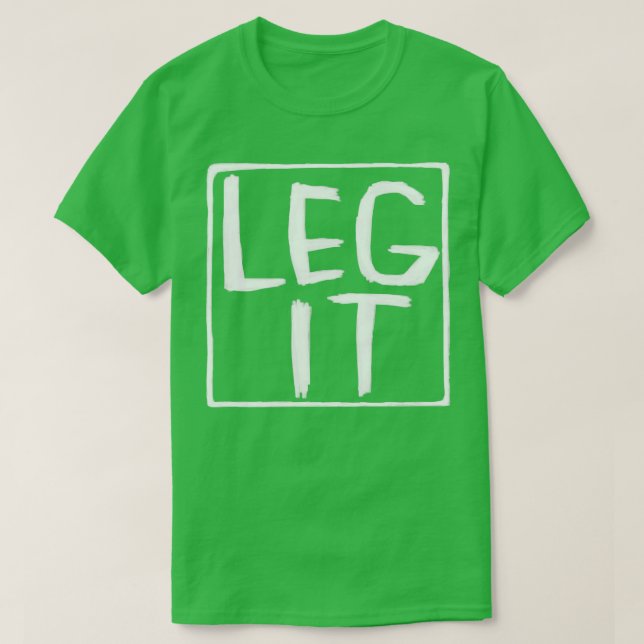 Camiseta Legitimidade Idiom Irlandês Perna (Frente do Design)