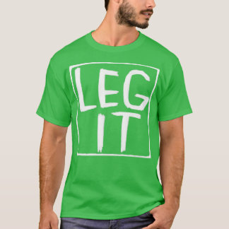 Camiseta Legitimidade Idiom Irlandês Perna