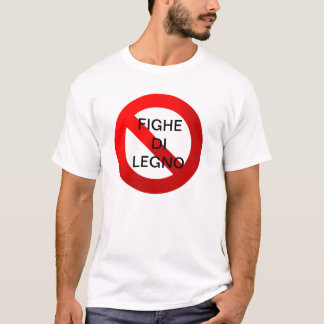 Camiseta Legno dos di de Abbasso le fighe - Divieto