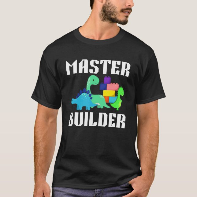Camiseta Legosaurus Dino Master Builder Blocks Bri (Frente)
