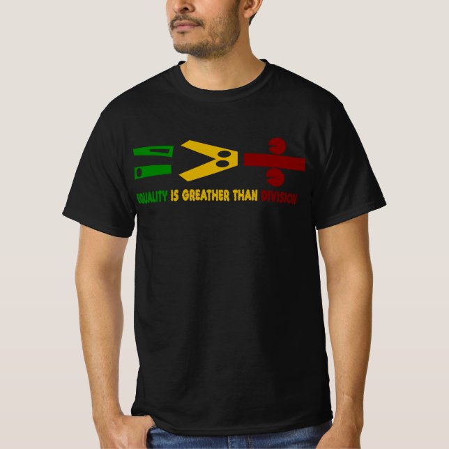 Camiseta l'égualité est plus grande que la division (Frente)