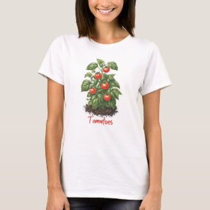 Camiseta Legumes 8 tomate, fruta, jardinagem, comida, plant