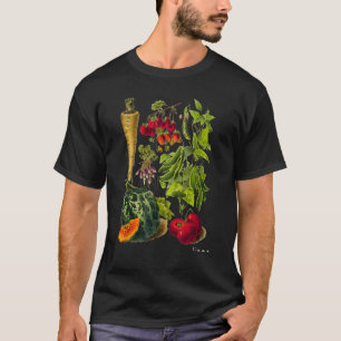 Camiseta Legumes de jardim vegetais comida saudável