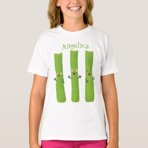 Camiseta Legumes de trio com aipo-branco