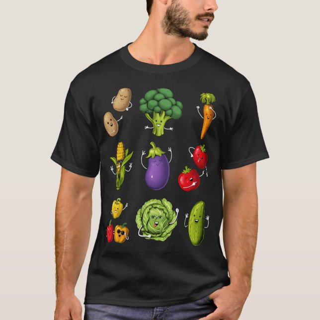 Camiseta Legumes Divertidos (Frente)