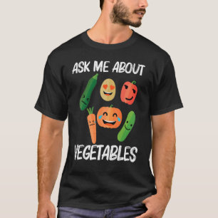 Camiseta Legumes Para Homens Mulheres Alimentação Estilo de