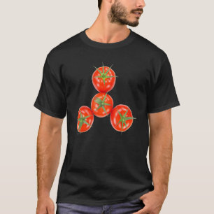 Camiseta Leguminosas frescas Tomates Vermelhos Plantação Ve
