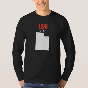 Camiseta Lehi Utah EUA Estado América Viagem Utahan