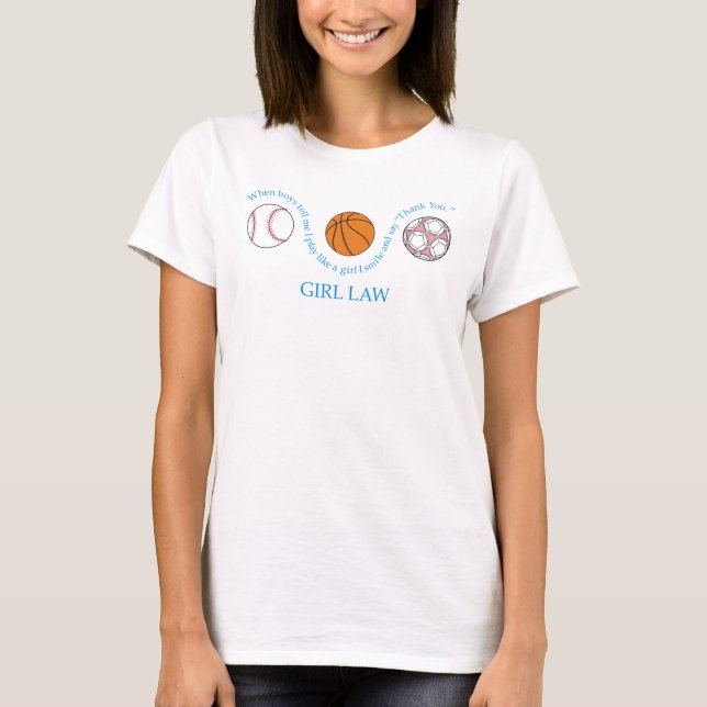 Camiseta lei completa da menina (Frente)