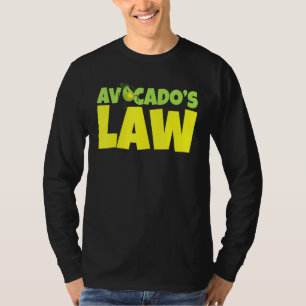 Camiseta Lei de Avocado Avogadro Go Vegan