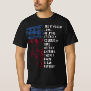 Camiseta Lei de escuta de bandeira dos EUA