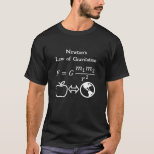 Camiseta Lei de Newton da Gravitação Engenheiro de Física e