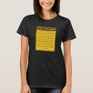 Camiseta Lei do Advogado de Conversação de Isenção de Respo
