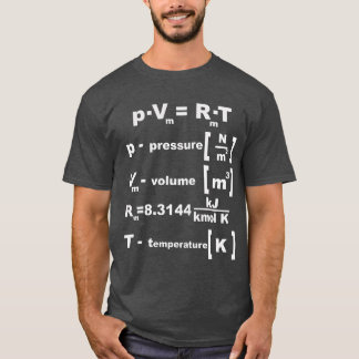 Camiseta Lei do Gás Ideal Termodinâmica amigo