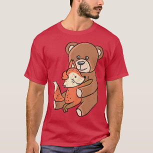 Camiseta Lei LuO Ouvido Do Disquete E Seu Amigo Do Urso Bon