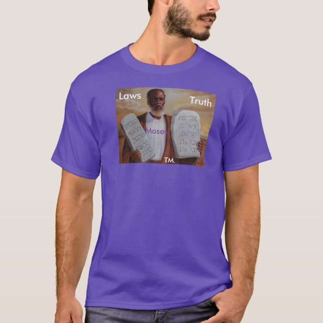 Camiseta Lei & o t-shirt escuro básico dos Verdade-Homens (Frente)
