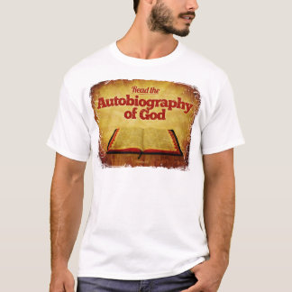Camiseta Leia a autobiografia do deus