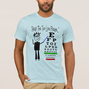 Camiseta "Leia a linha superior por favor"--Design da carta
