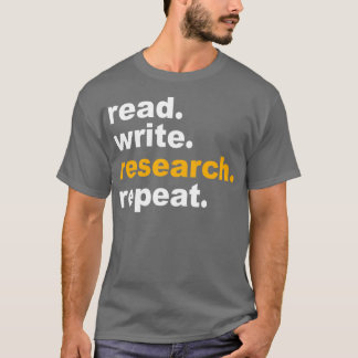 Camiseta Leia a repetição da pesquisa de gravação