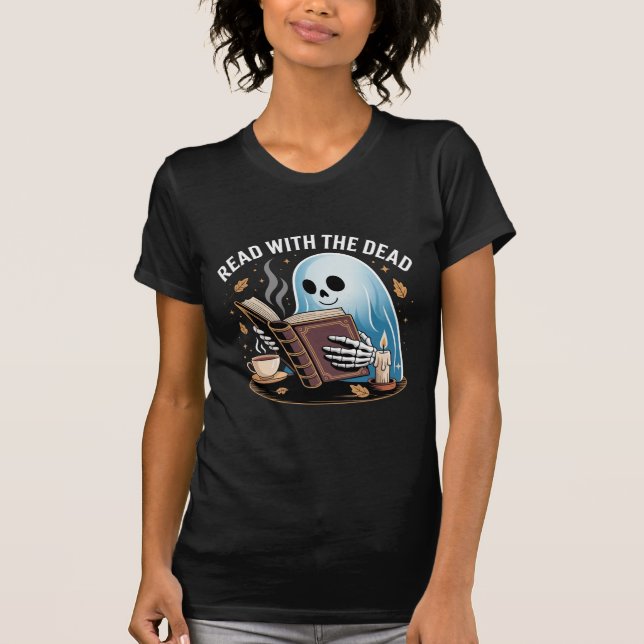 Camiseta Leia Com O Morto — Leitura Esqueletal Cozy (Frente)