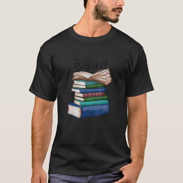 Camiseta Leia Livros De Amor Para Leitores De Livros E Book (Frente)