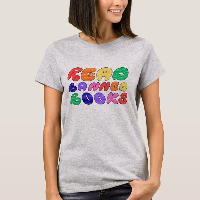 Camiseta Leia Livros Proibidos (Frente)