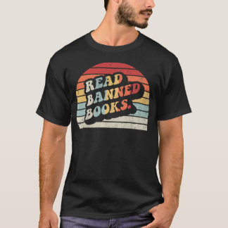 Camiseta Leia Livros Proibidos Retro Pôr do Sol Vintage 70S
