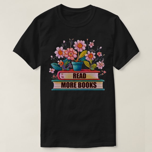Camiseta Leia mais livros (Frente do Design)