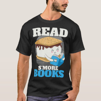 Camiseta Leia Mais Livros Acampando Bookworm Boy Cute Libra