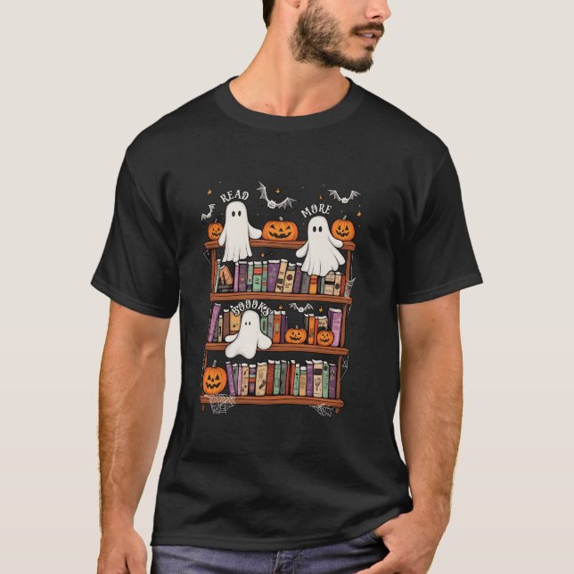 Camiseta Leia Mais Livros Bibliotecários Folhetos Professor (Frente)