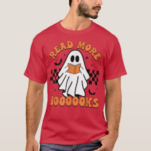 Camiseta Leia mais livros Cute Ghosts Leia mais livros Hal