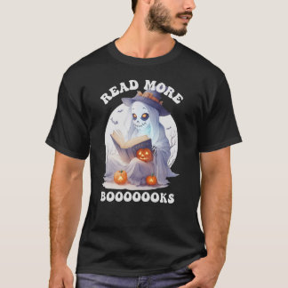 Camiseta Leia Mais Livros, Fantasma de Bookas do Halloween