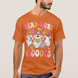 Camiseta Leia Mais Livros Fantasmas Lendo Livro Funnyeacher