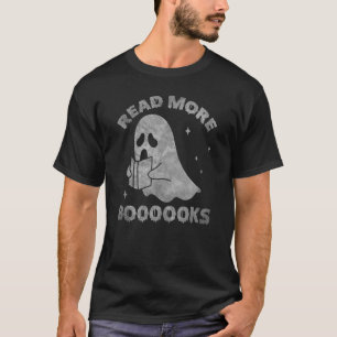 Camiseta Leia mais livros Ghost bonito Leia mais livros H