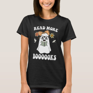 Camiseta Leia mais livros Ghost bonito Leia mais livros H